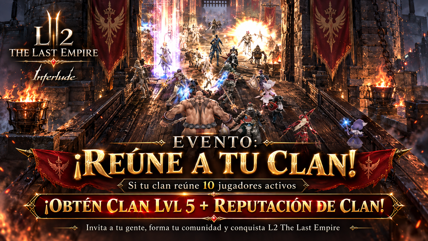 ⚔️ Reuní a tu clan y conseguí nivel 5 y puntos de clan